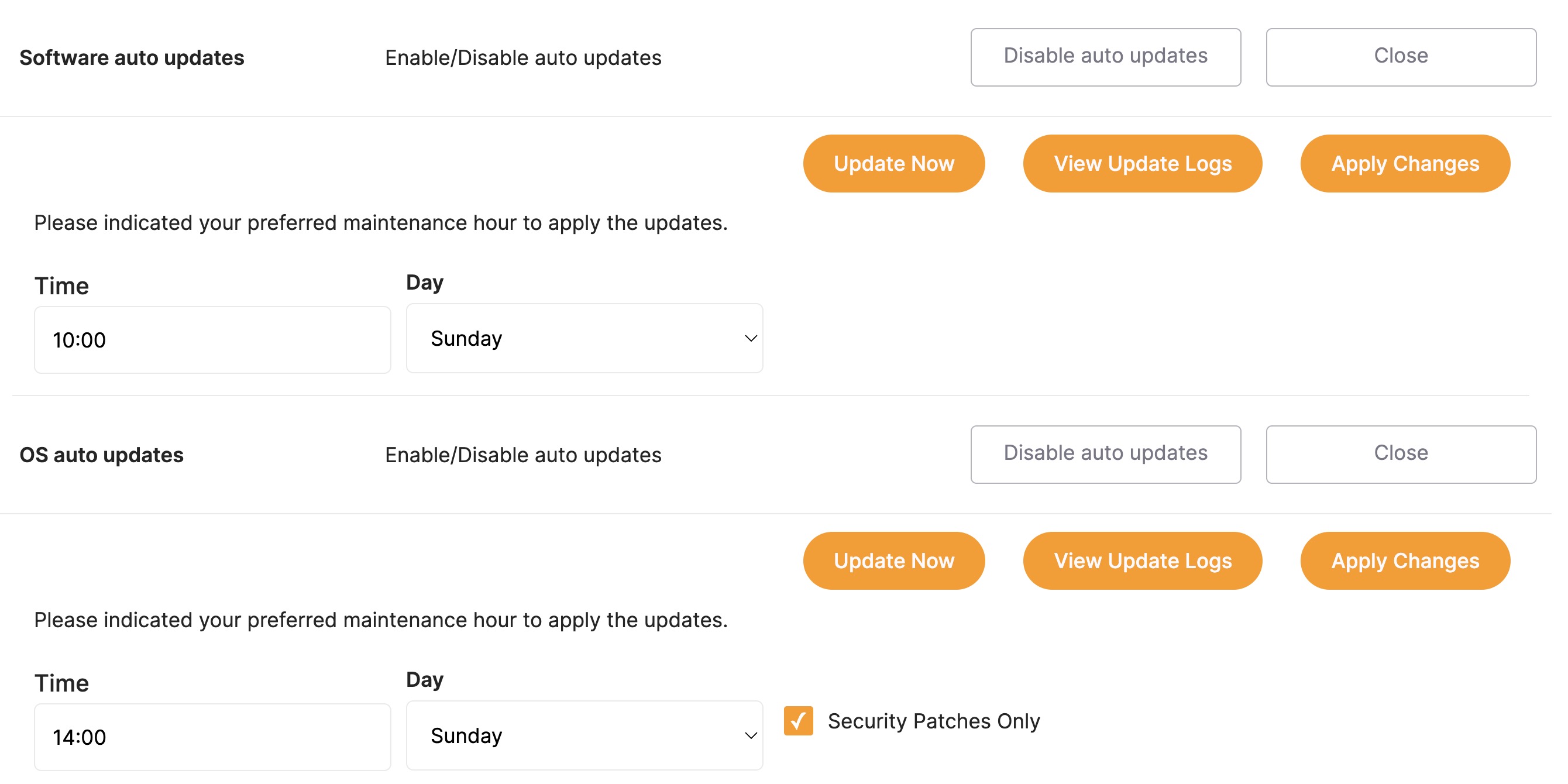 Updates settings for Mattermost Team Edition and OS with Elestio