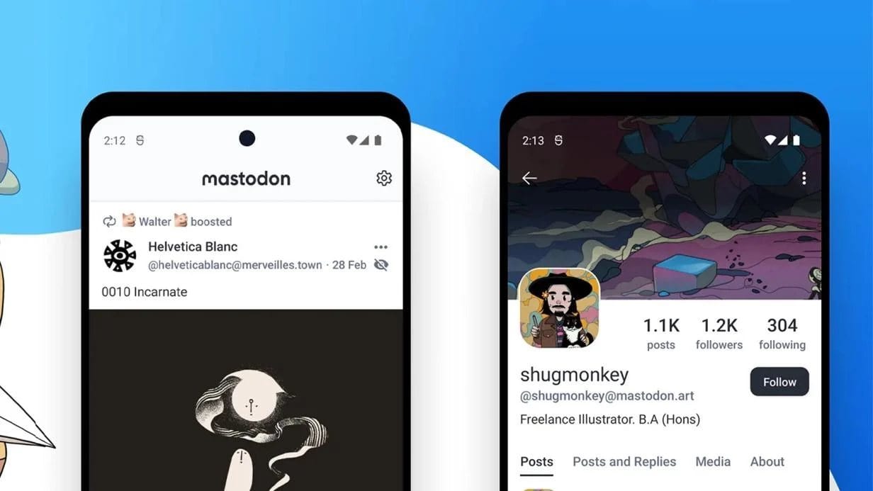 Mastodon software screenshot