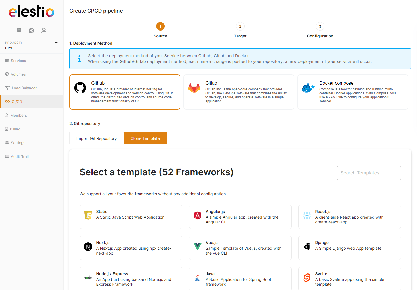 CI-CD-Target software screenshot