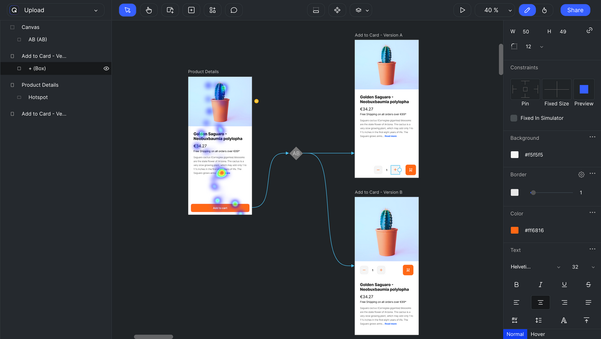 Quant-UX dashboard