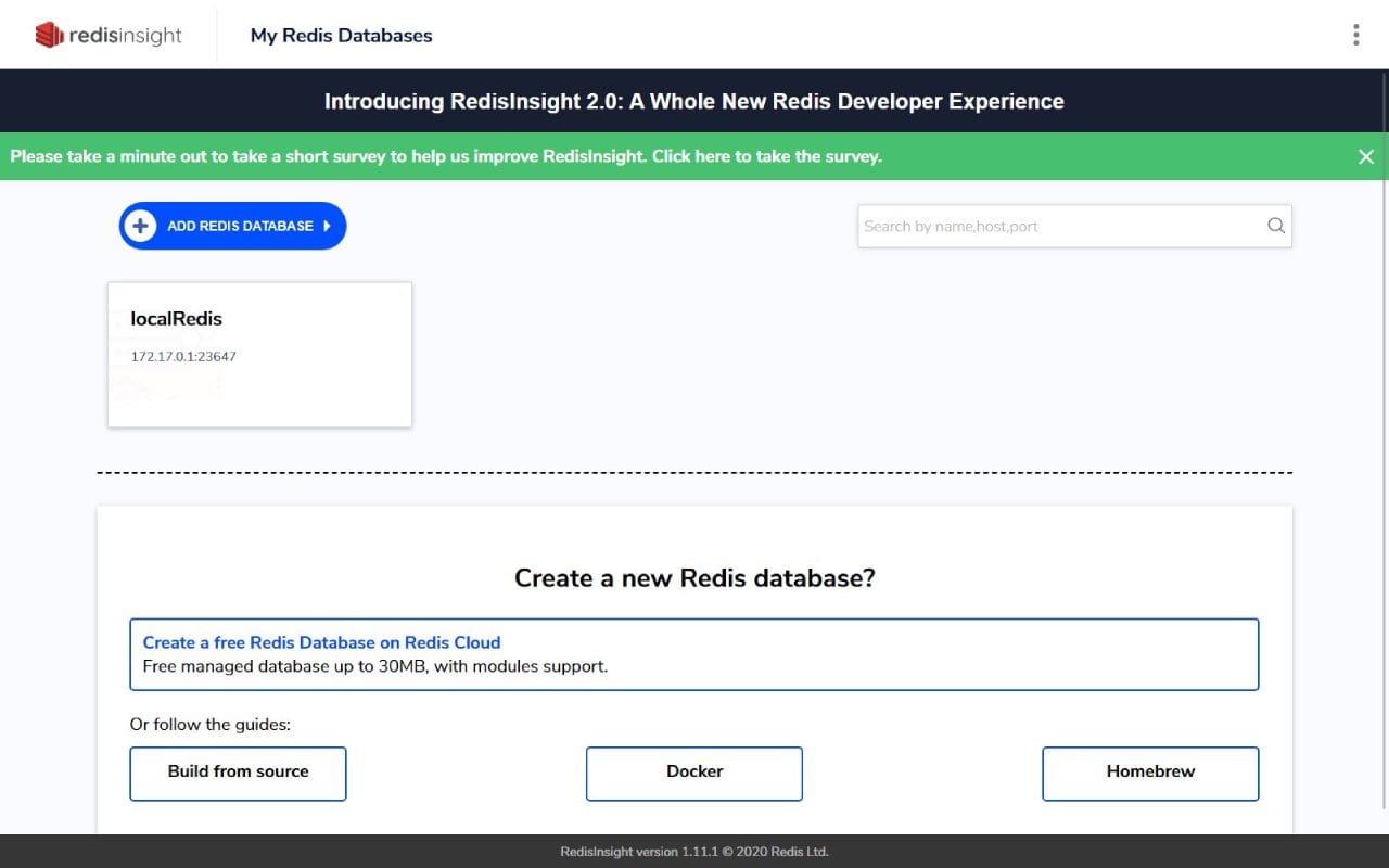 Elestio for Redis® software screenshot