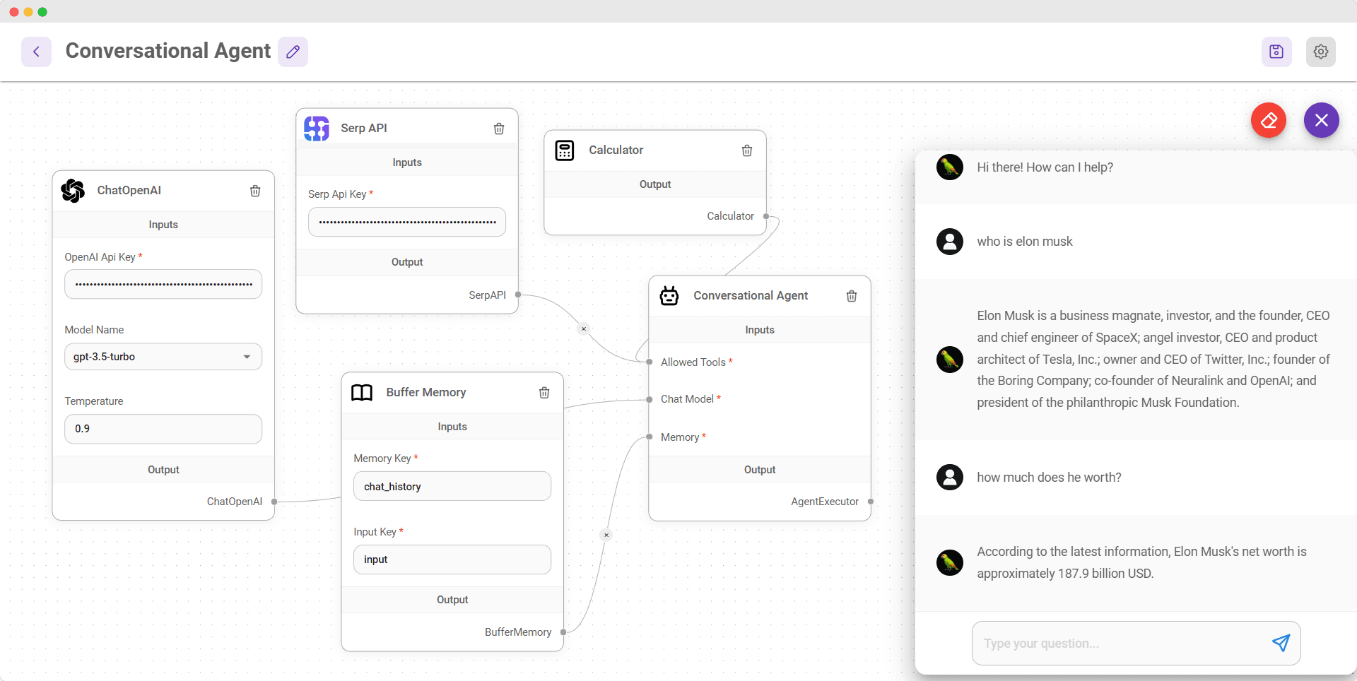 FlowiseAI software screenshot