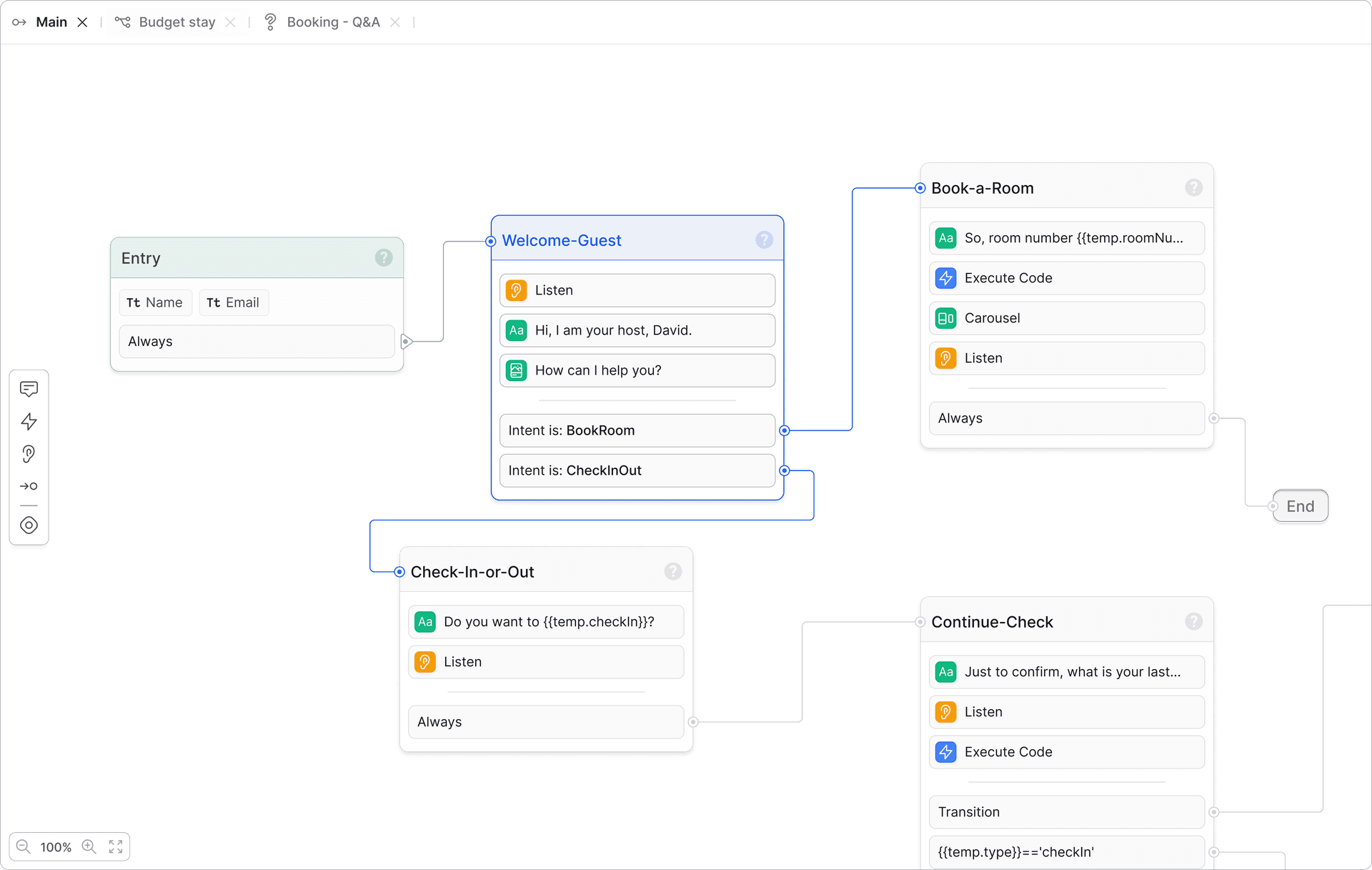 Botpress software screenshot