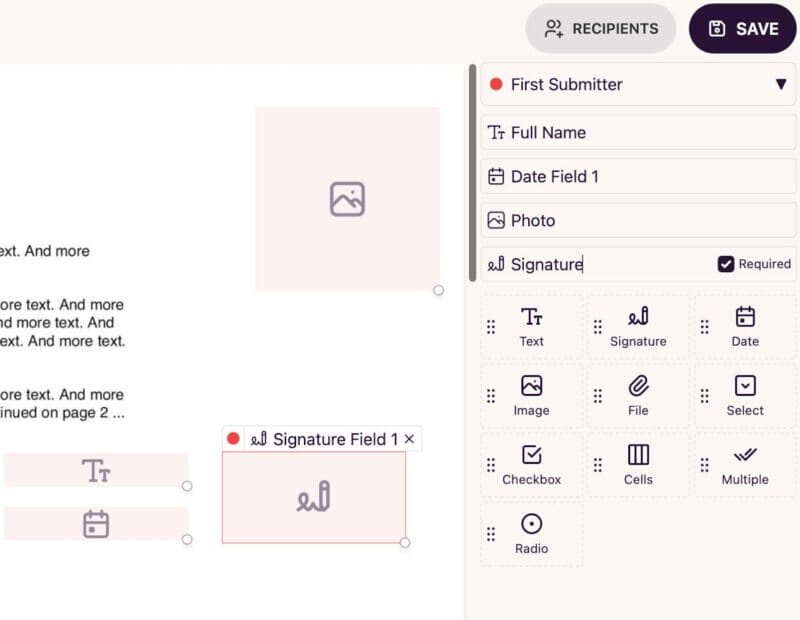 DocuSeal software screenshot