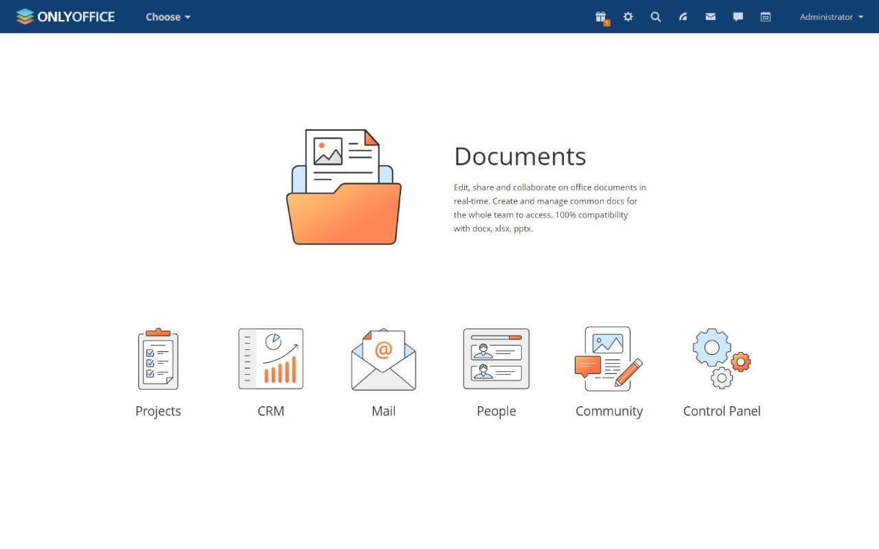 OnlyOffice software screenshot