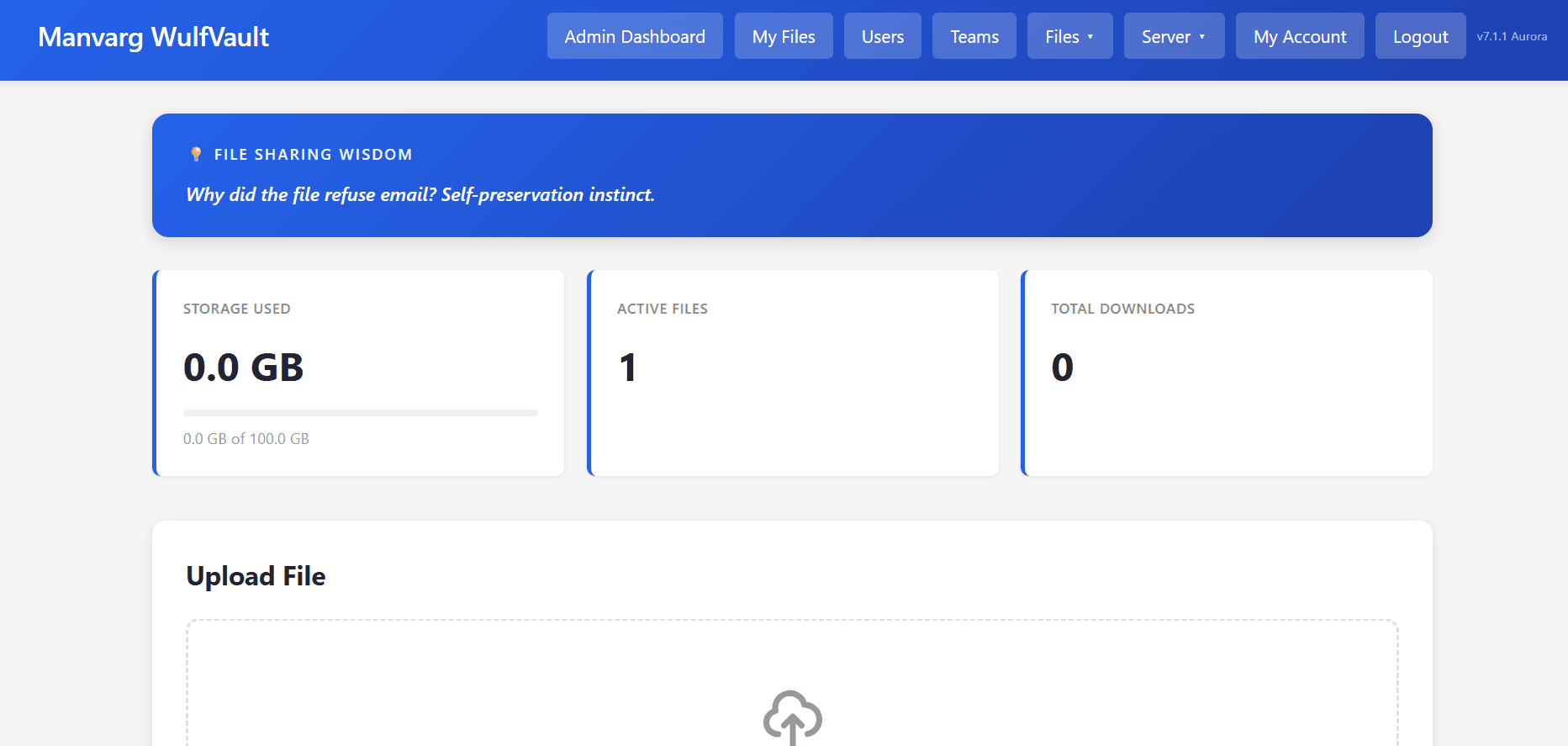 WulfVault software screenshot