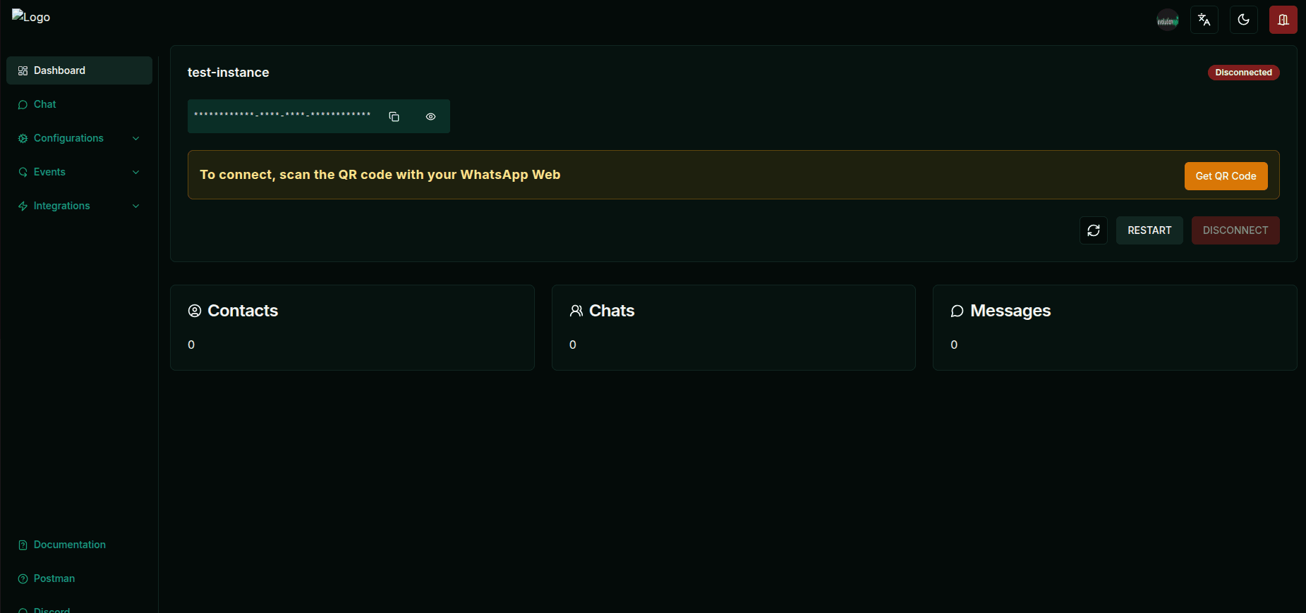 Evolution-API software screenshot