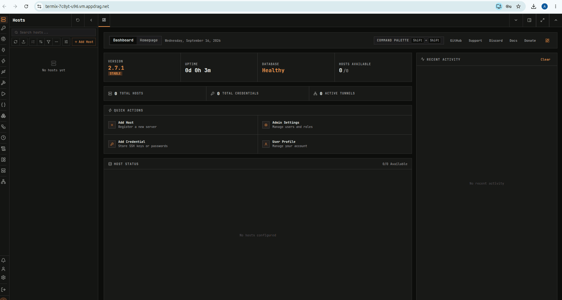 Termix software screenshot