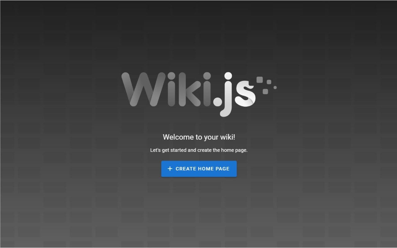 Wikijs software screenshot