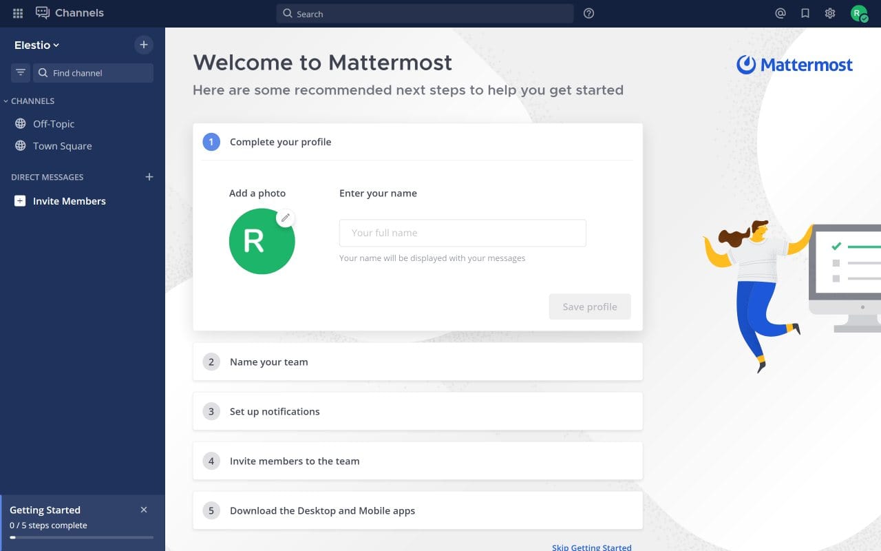 Mattermost Team Edition software screenshot