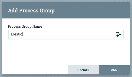 Apache NiFi Process Group screen