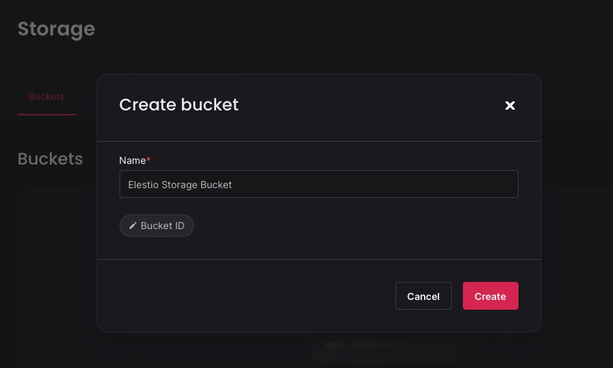 Appwrite creating storage and buckets