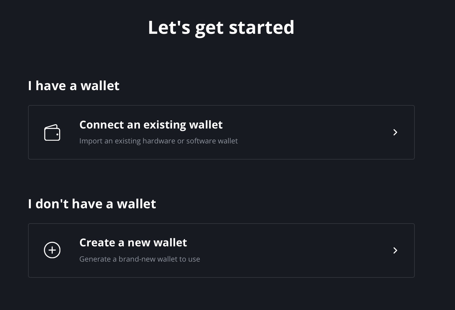 BTC Pay wallet screen