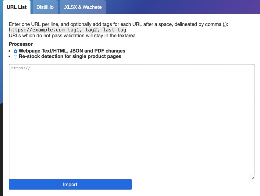 ChangeDetection import screen