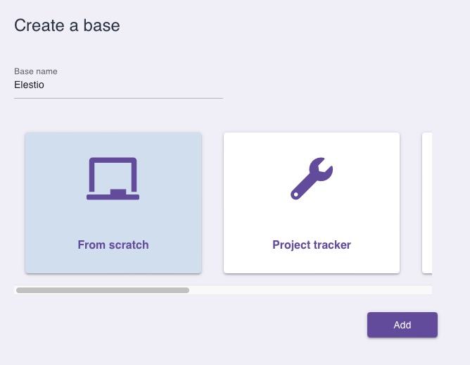 Daptin creating base screen