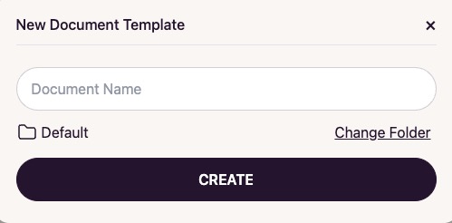 Docuseal New Document template screen