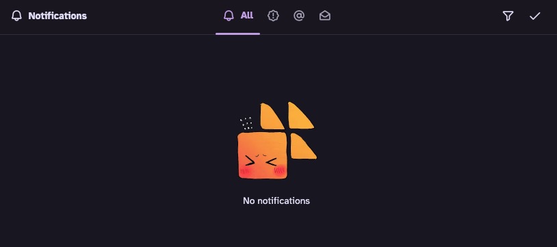 Firefish Notifications screen