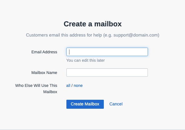 Freescout Mailbox screen