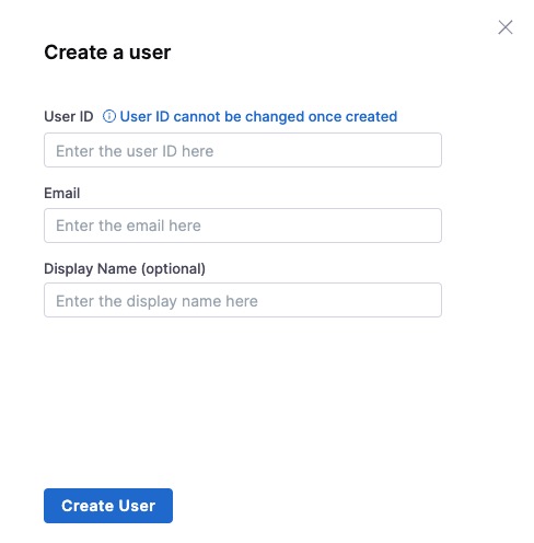 Gitness Creating User screen