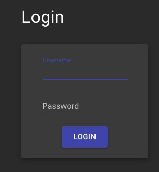 Gotify Login screen