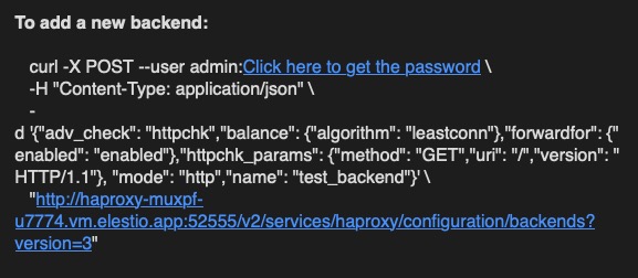 HAProxy apps screen