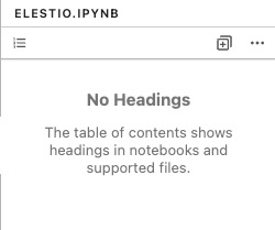 Jupyter Notebook Content screen