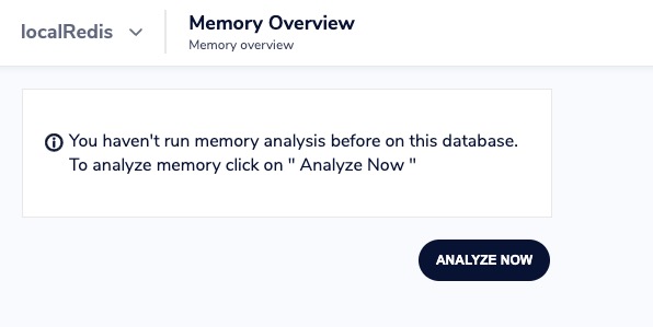 KeyDB Memory screen