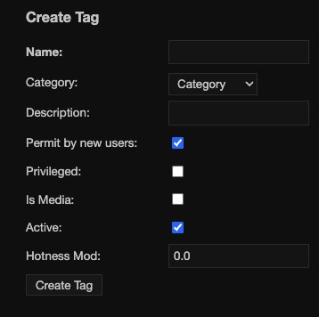 Lobsters tag screen