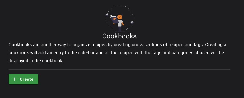 Mealie Cookbook Screen