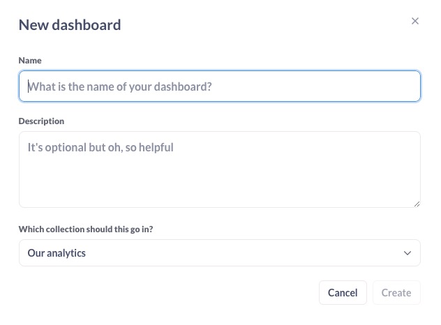 Metabase Dashboard Screen