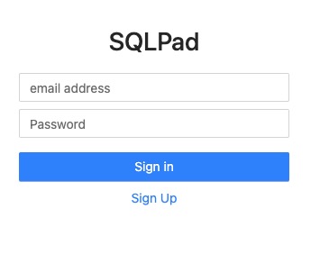 MSSQL Sign In screen