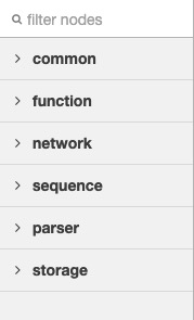 Node-red filter node screen