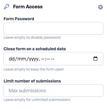 OpnForm access screen