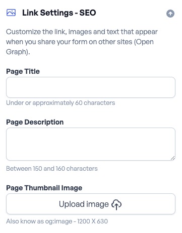 OpnForm settings screen