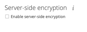 OwnCloud server-side encryption screen