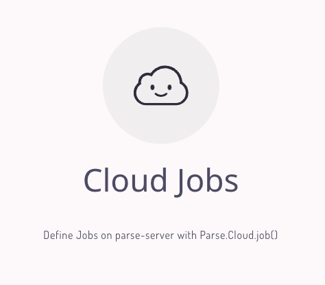 Parse cloud job screen