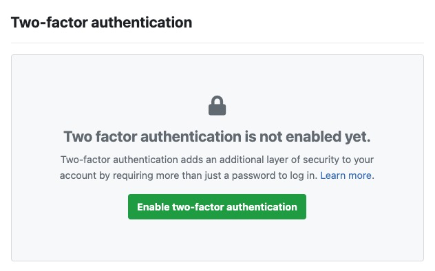 Pixelfed two-factor authentication screen