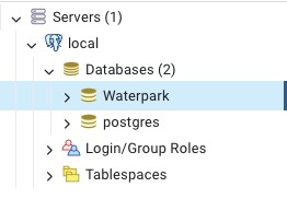 PostgreSQL view database screen