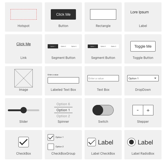 Quant-UX Adding widgets screen