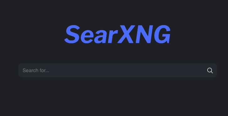 Searxng search screen