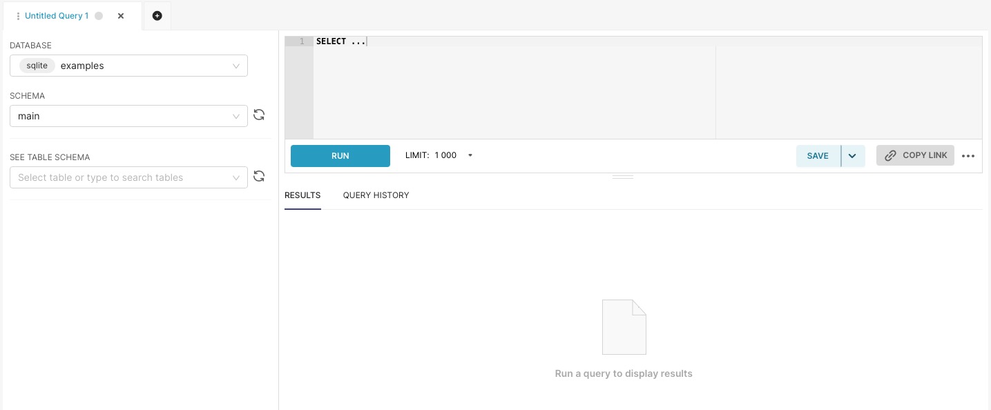 Superset sql lab screen