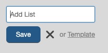 Wekan adding list screen